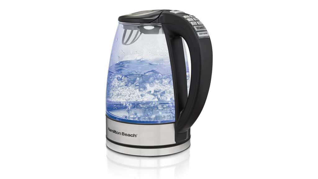 Hamilton Beach Glass Electric Tea Kettle with Variable Temperature Control