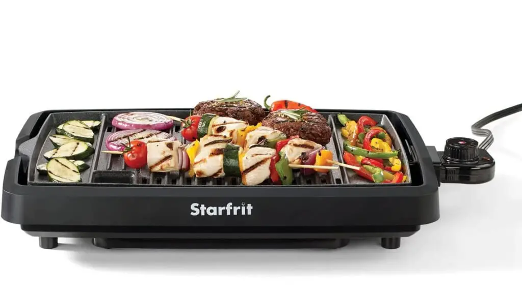 The Rock Indoor Smokeless Electric BBQ Grill from Starfrit